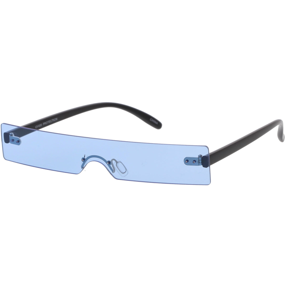 Retro 1990's Futuristic Eye Scanner Flat Color Tone Lens Sunglasses C950