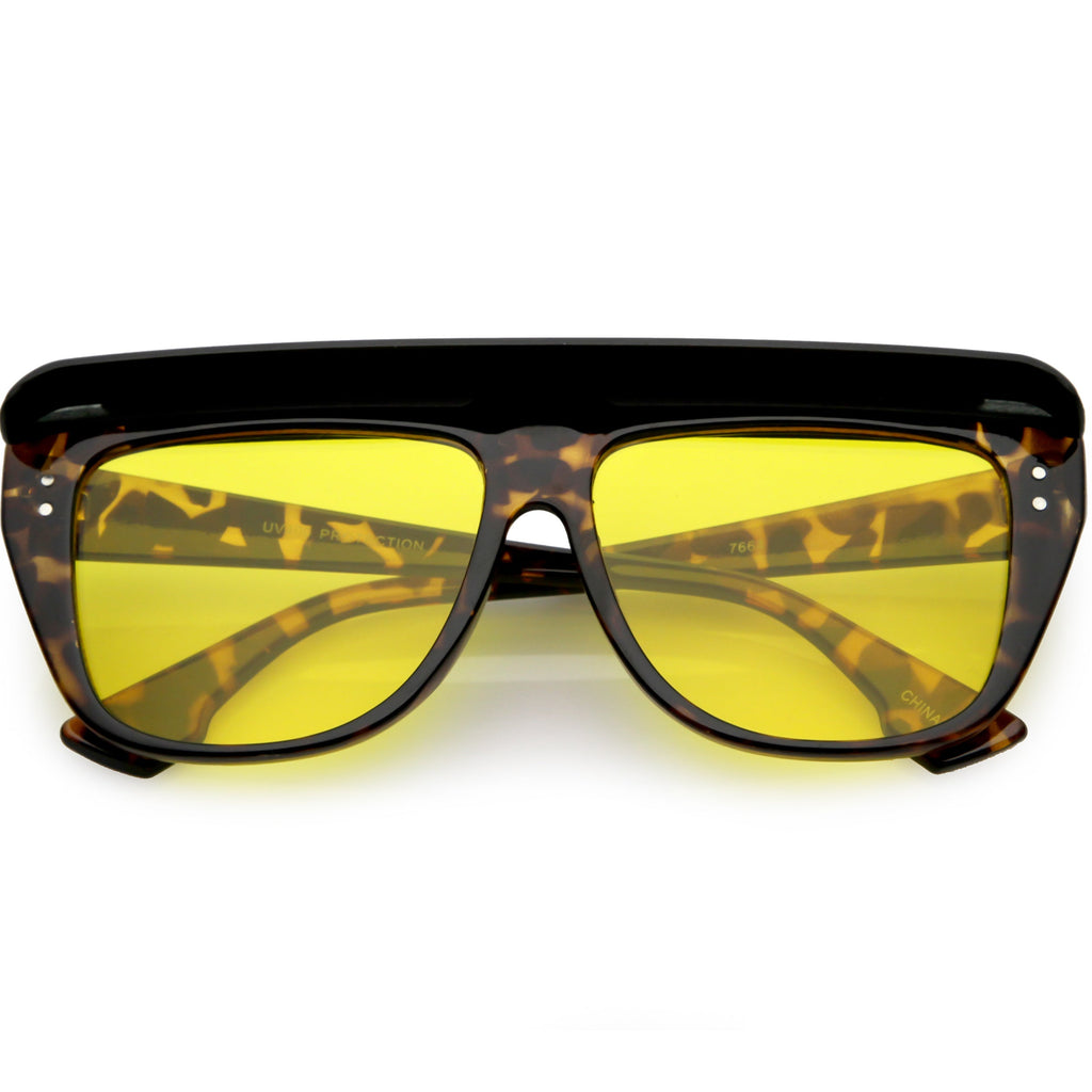 Retro 1980's Life Guard Poolside Flat Top Visor Sunglasses C951