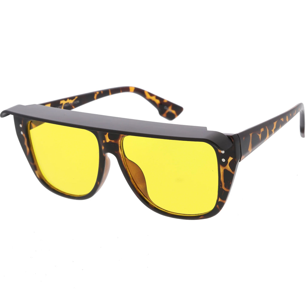 Retro 1980's Life Guard Poolside Flat Top Visor Sunglasses C951