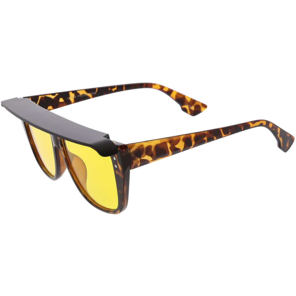 Retro 1980's Life Guard Poolside Flat Top Visor Sunglasses C951