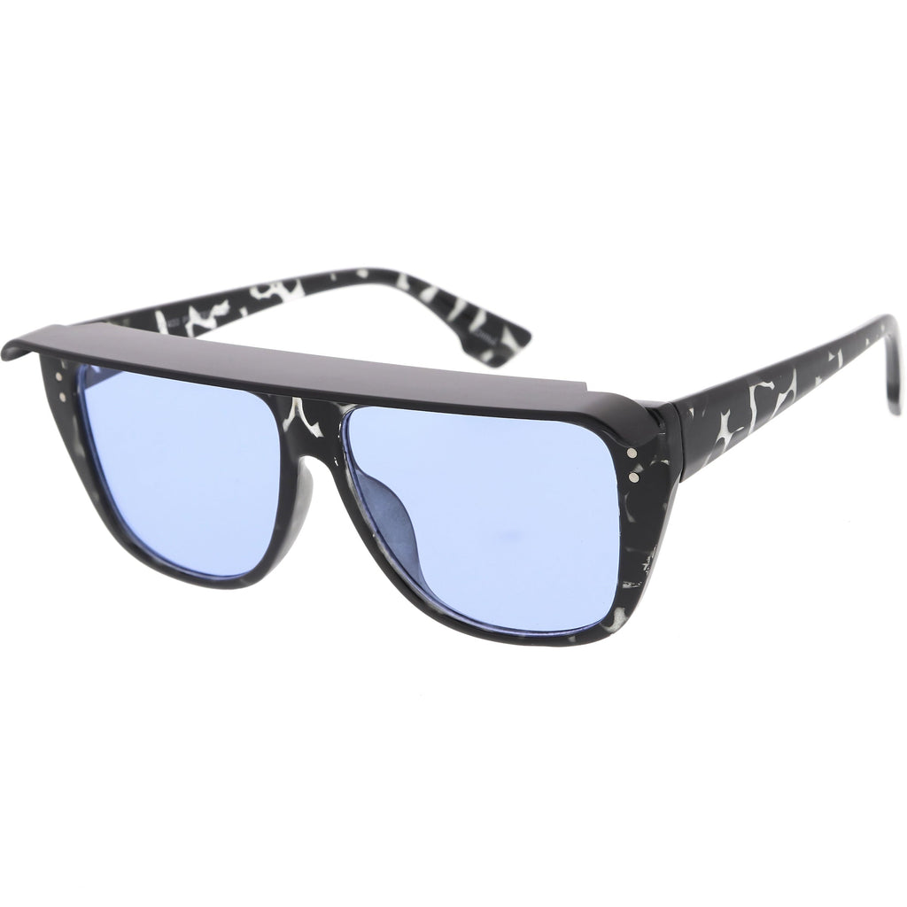 Retro 1980's Life Guard Poolside Flat Top Visor Sunglasses C951