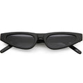 Women's Small Retro Angled Thick Frame Cat Eye Sunglasses C952