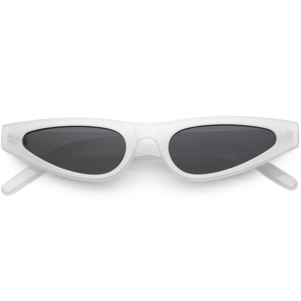 Women's Small Retro Angled Thick Frame Cat Eye Sunglasses C952
