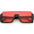 Retro Color Tone Mono Lens Shield In Color Lens Sunglasses C954