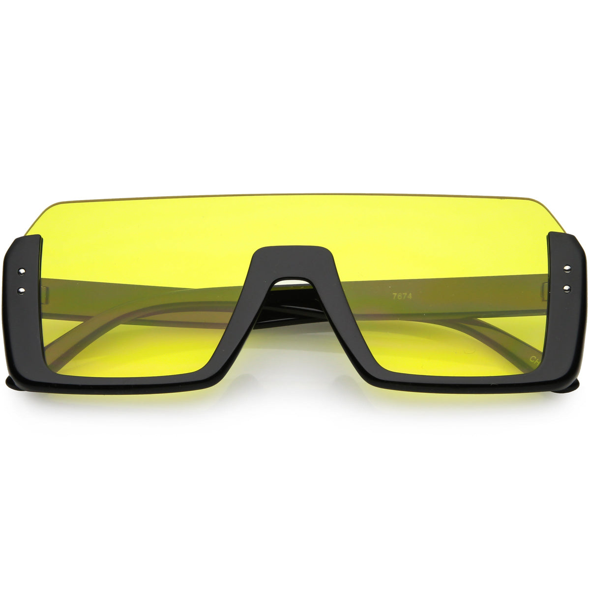 Retro Color Tone Mono Lens Shield In Color Lens Sunglasses C954