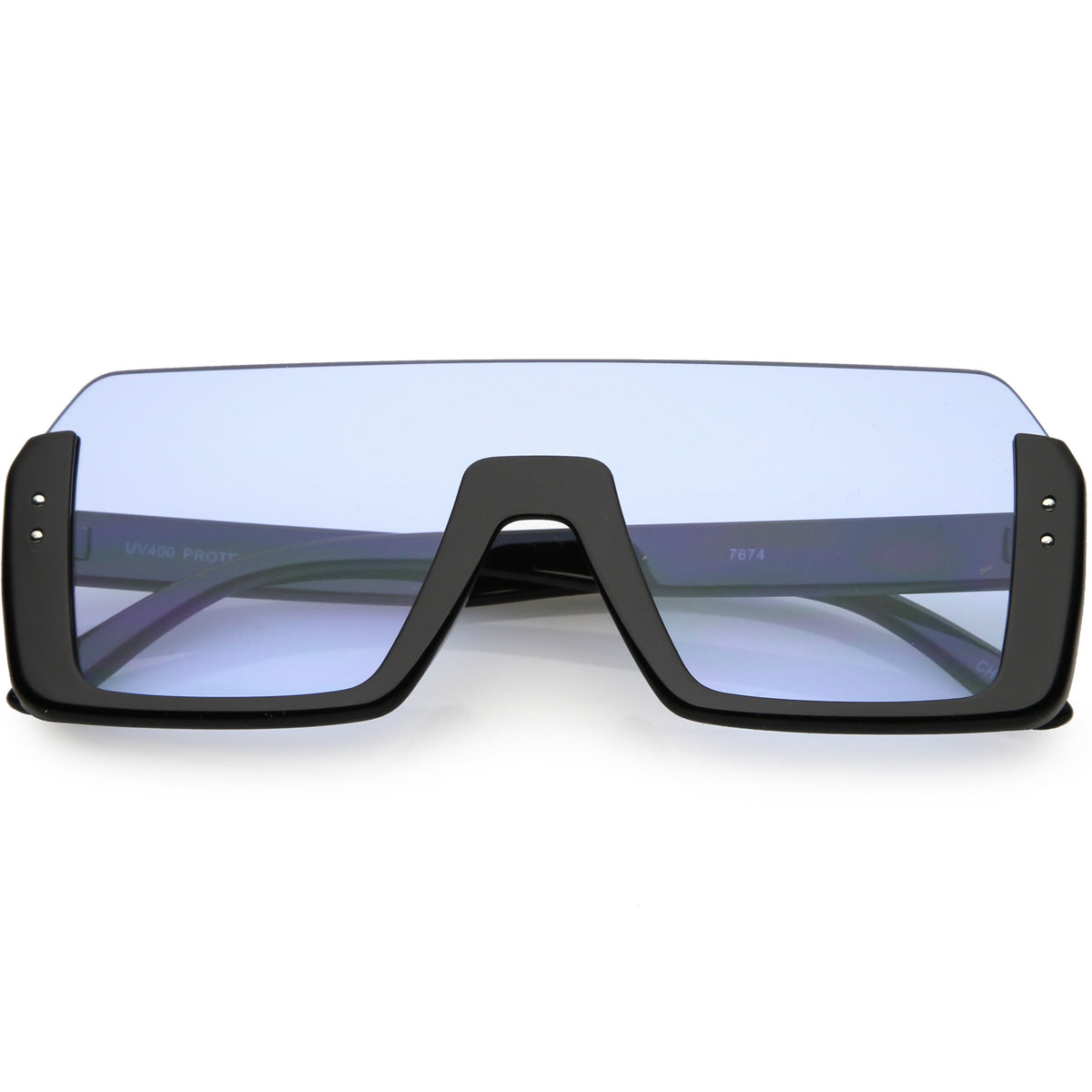 Retro Color Tone Mono Lens Shield In Color Lens Sunglasses C954
