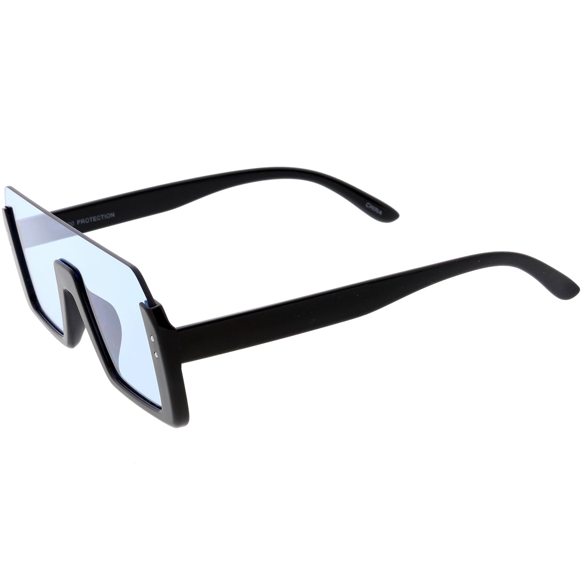Retro Color Tone Mono Lens Shield In Color Lens Sunglasses C954