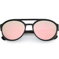 Retro Steampunk Side Vented Mirrored Lens Goggle Sunglasses C955
