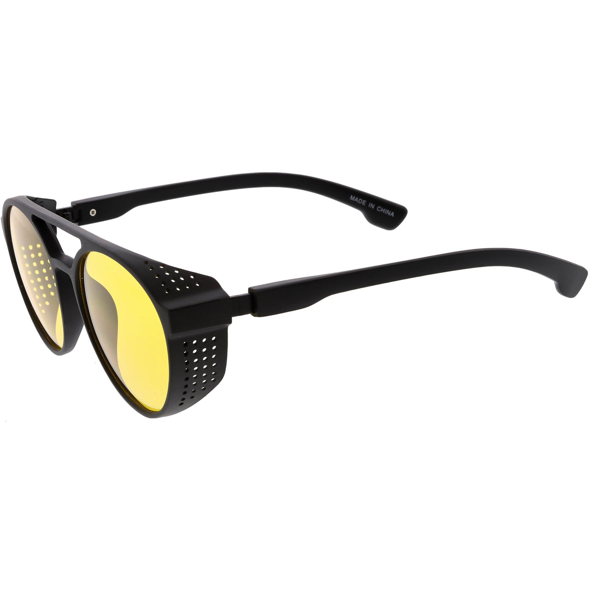 Retro Steampunk Vented Color Tone Lens Goggle Aviator Sunglasses C958