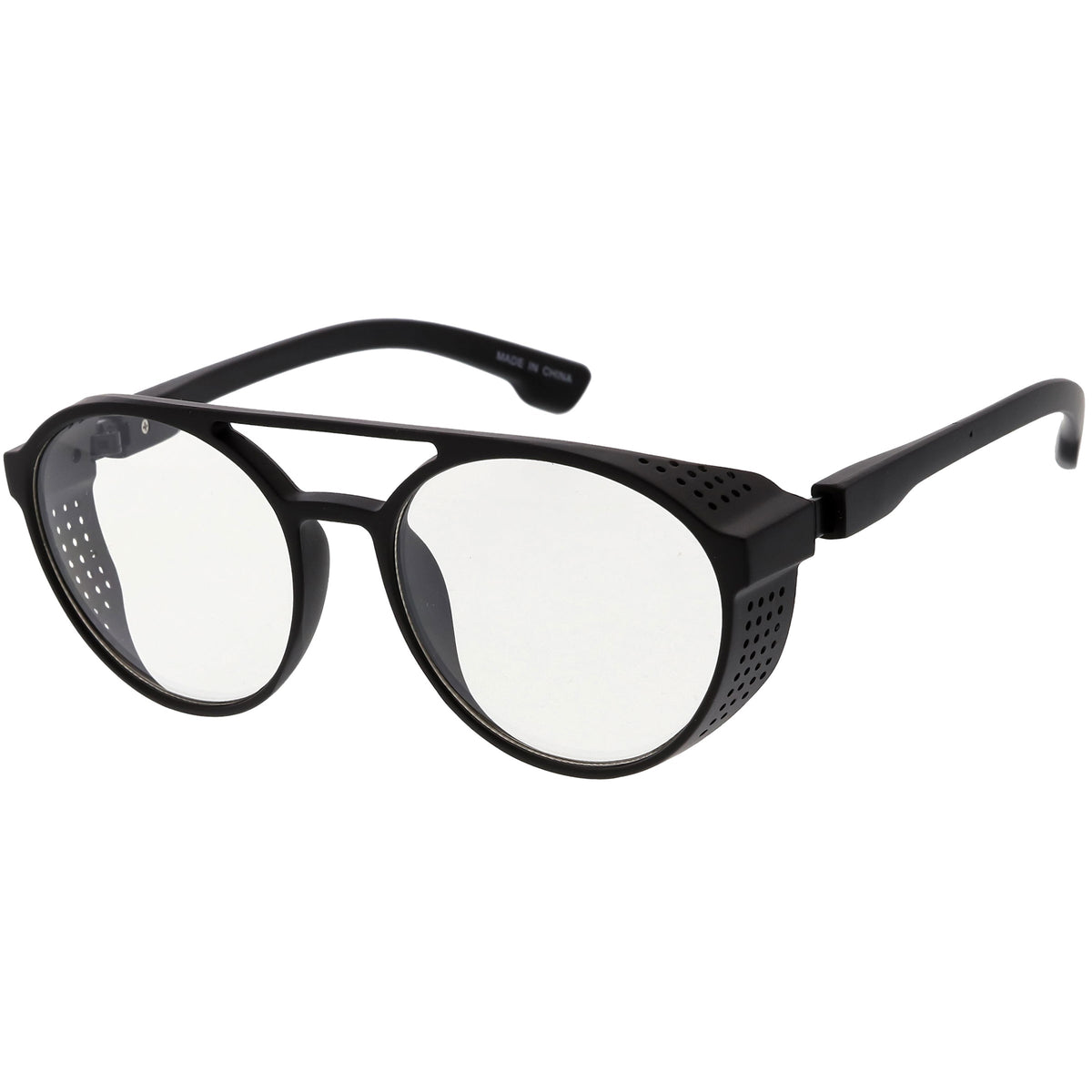 Retro Steampunk Vented Color Tone Lens Goggle Aviator Sunglasses C958