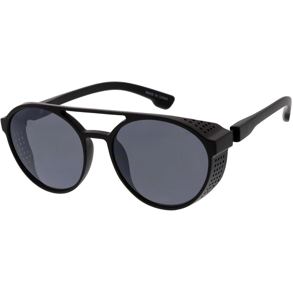 Retro Steampunk Vented Color Tone Lens Goggle Aviator Sunglasses C958
