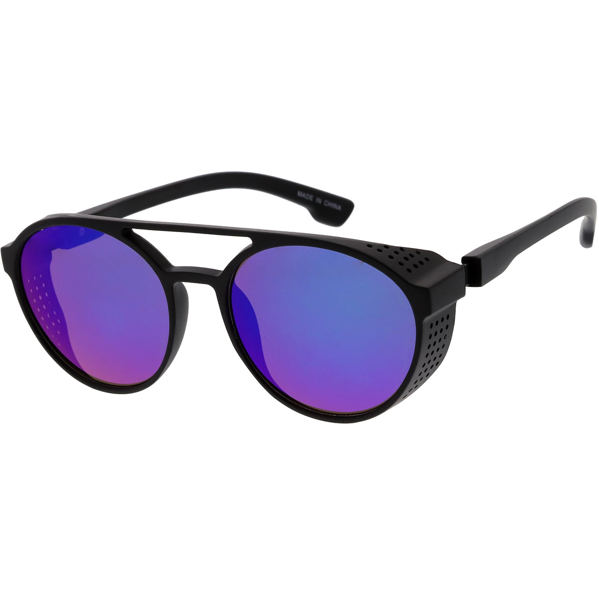 Retro Steampunk Vented Color Tone Lens Goggle Aviator Sunglasses C958