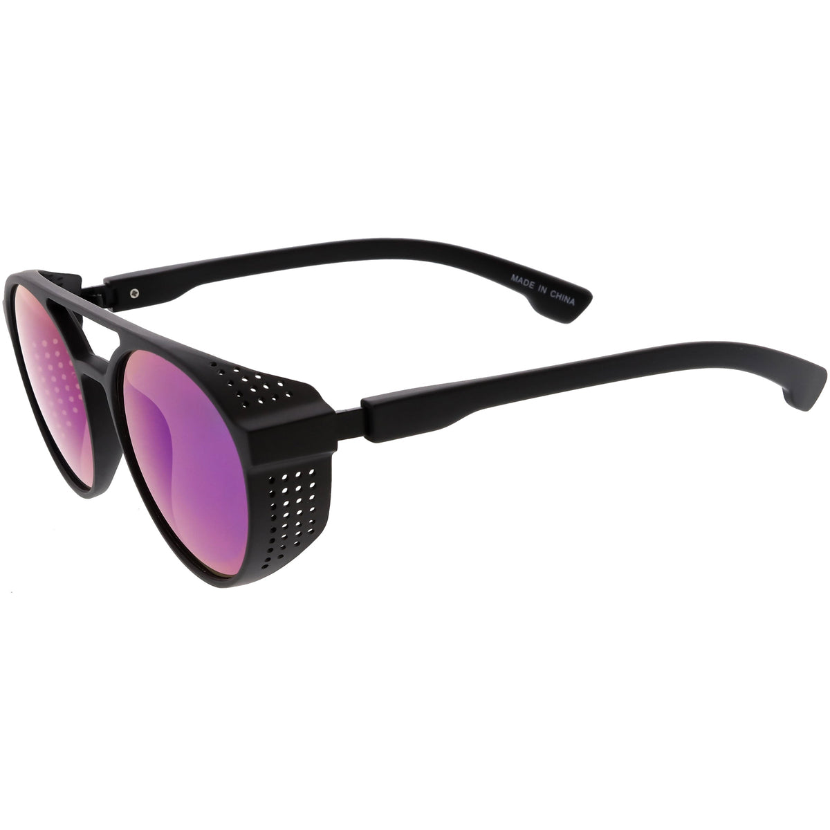 Retro Steampunk Vented Color Tone Lens Goggle Aviator Sunglasses C958