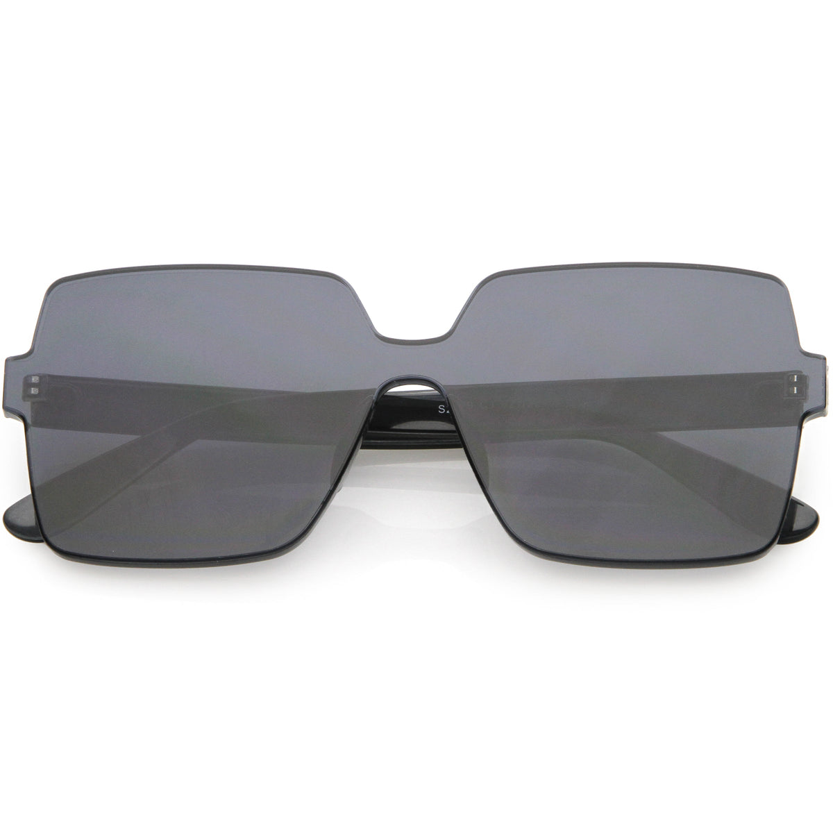 Large Retro Modern Square Mono Block Color Tone Sunglasses C961