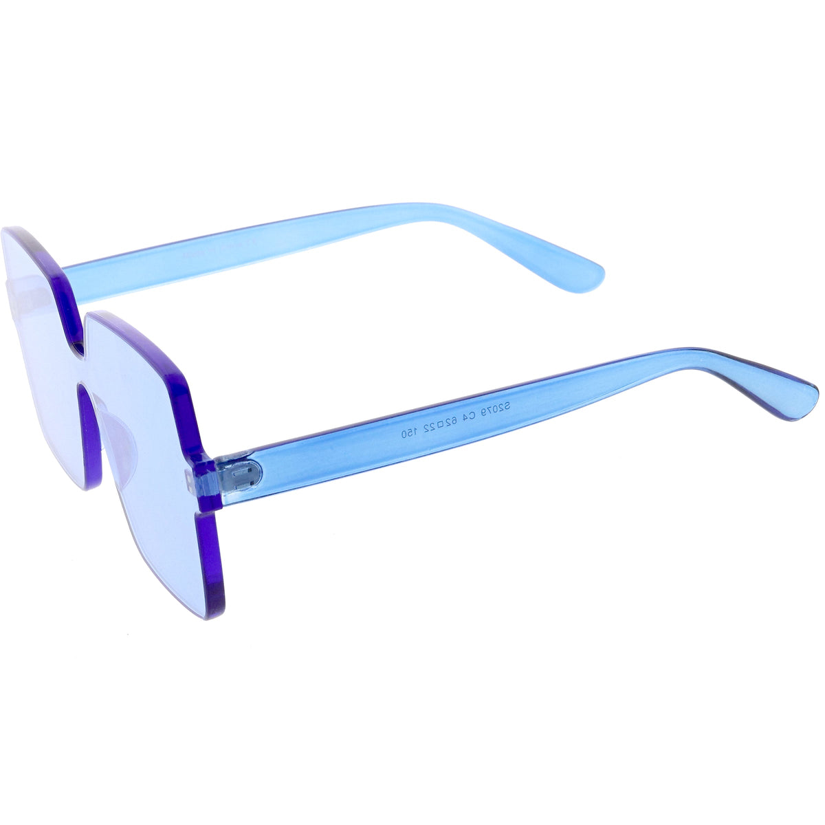 Large Retro Modern Square Mono Block Color Tone Sunglasses C961