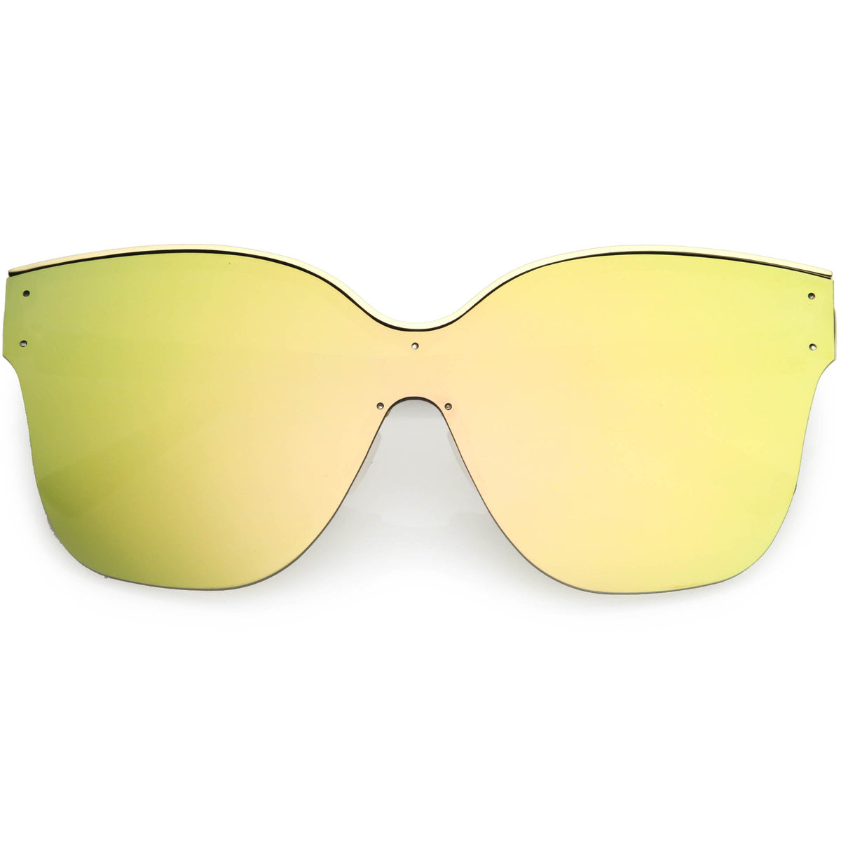 Oversize Modern Women's Shield Mono Lens Cat Eye Sunglasses C967