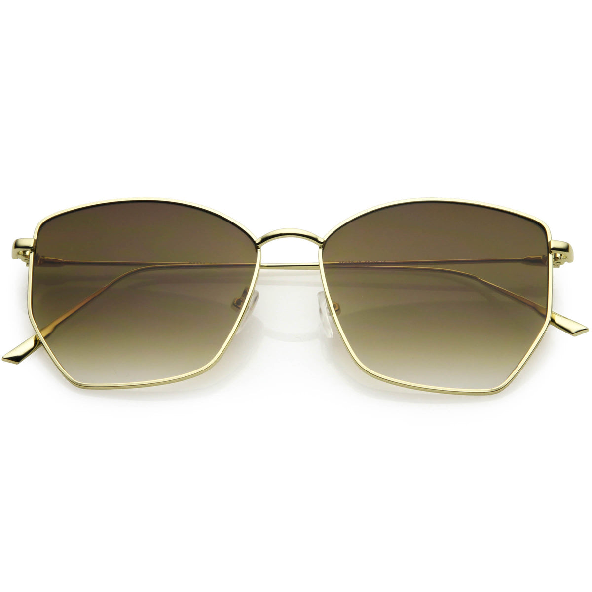 Women's Modern Geometric Thin Metal Frame Sunglasses C968