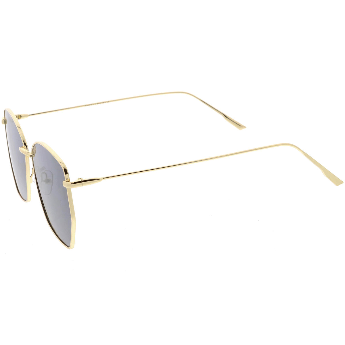 Women's Modern Geometric Thin Metal Frame Sunglasses C968