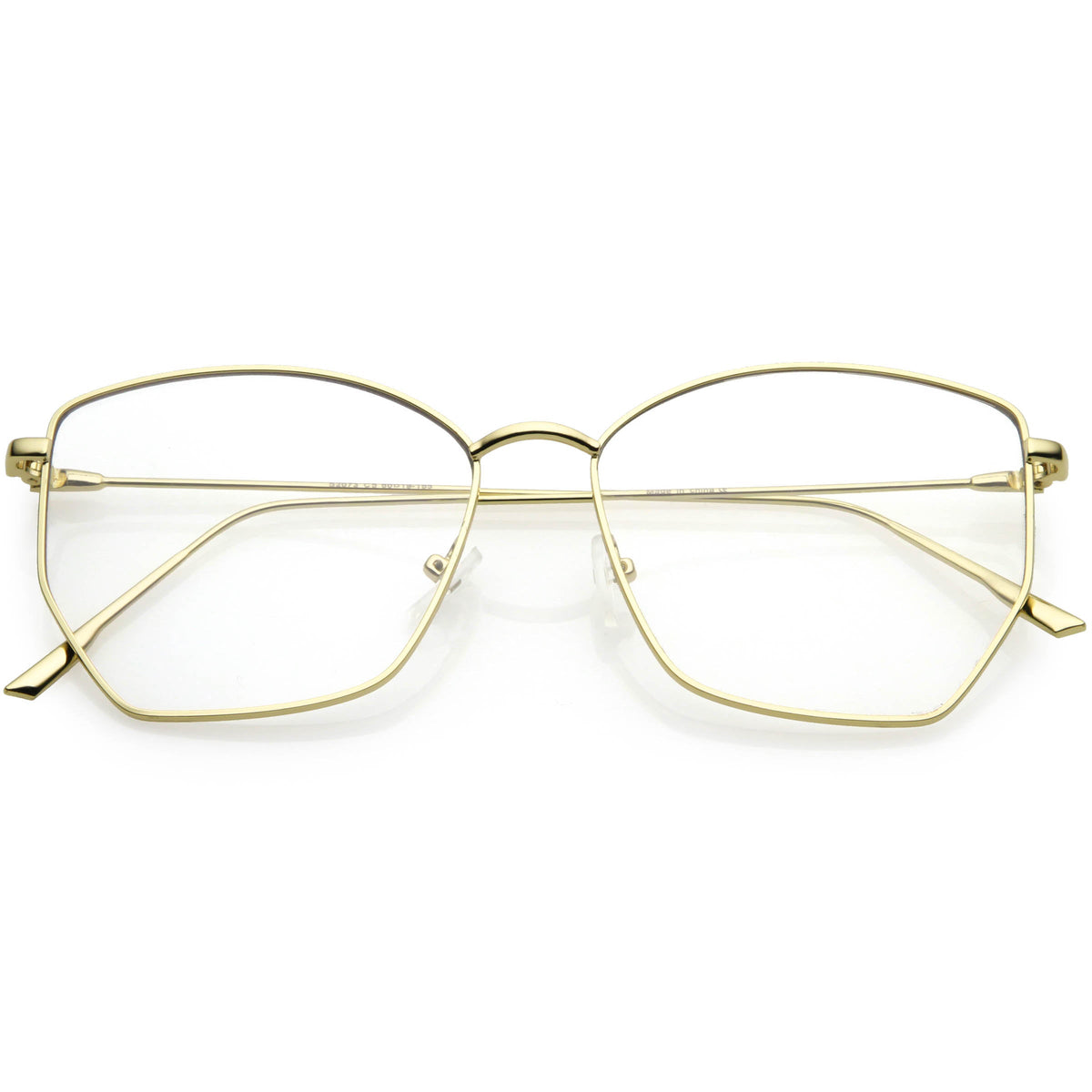 Women's Modern Geometric Thin Metal Frame Sunglasses C968