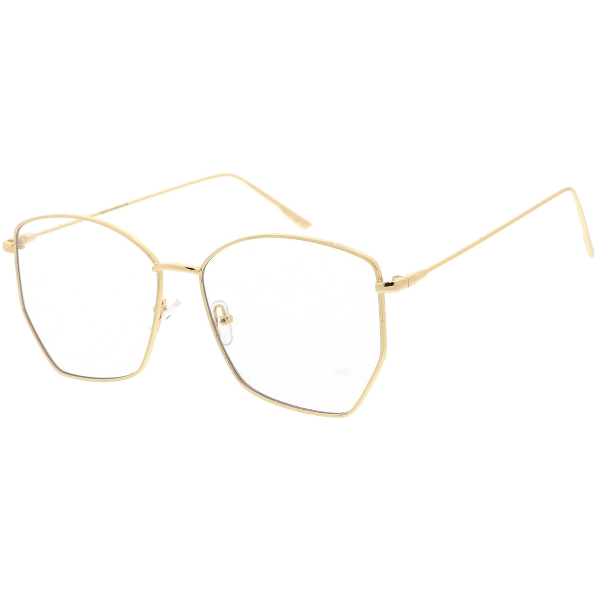 Women's Modern Geometric Thin Metal Frame Sunglasses C968