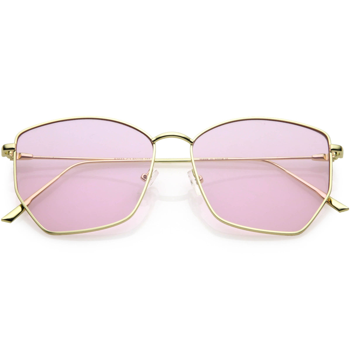 Women's Modern Geometric Thin Metal Frame Sunglasses C968