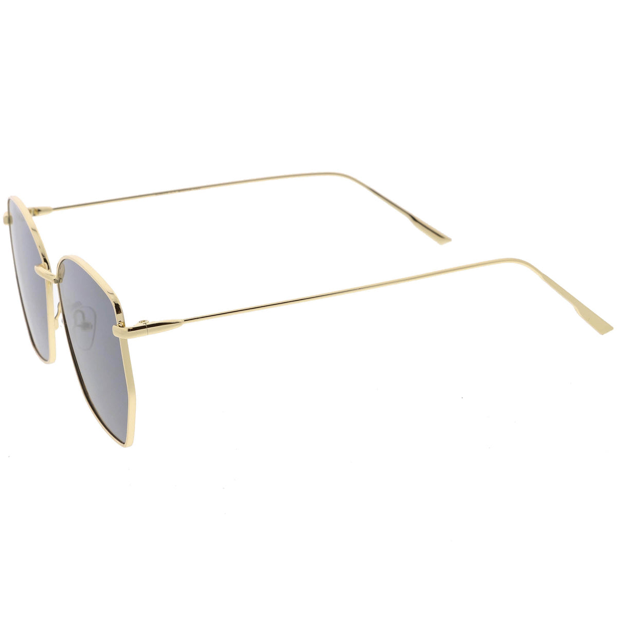 Women's Modern Geometric Thin Metal Frame Sunglasses C968