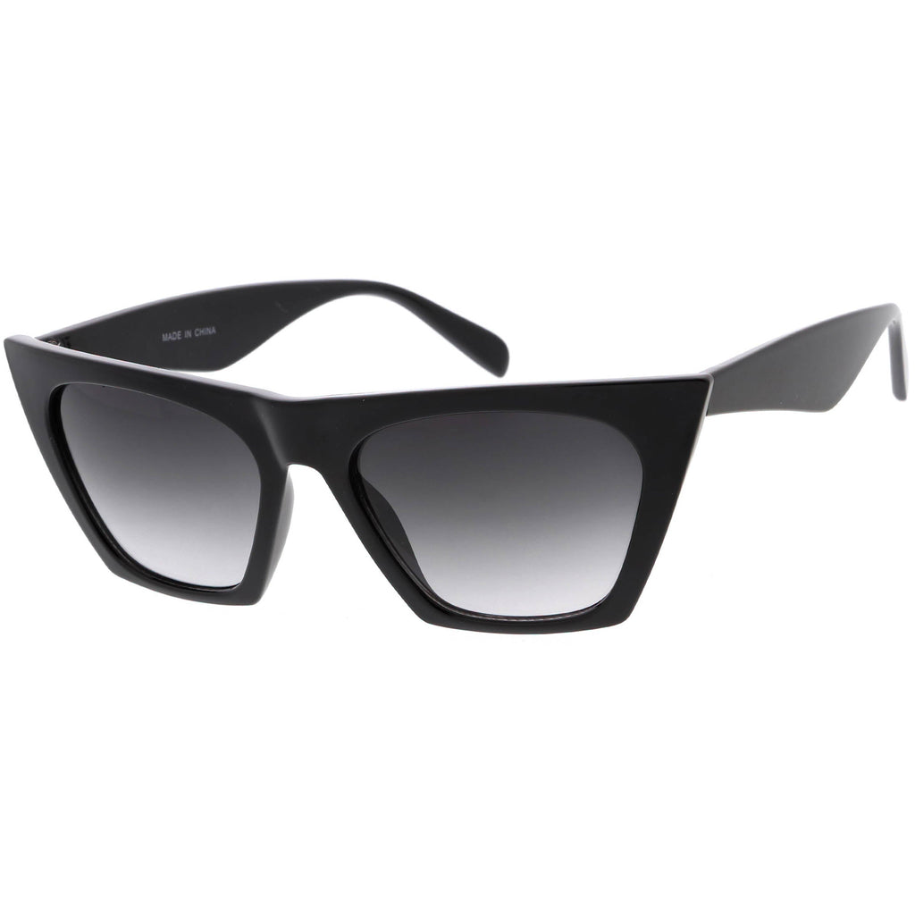 Women's Retro Modern Flat Top Cat Eye Sunglasses C976