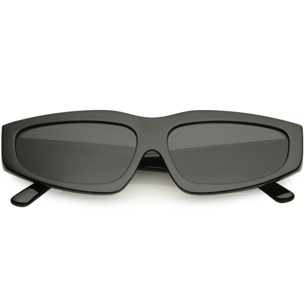 Retro Fashion 90s Style Thick Frame Plastic Rectangle Sunglasses C979