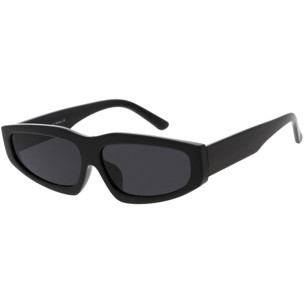 Retro Fashion 90s Style Thick Frame Plastic Rectangle Sunglasses C979