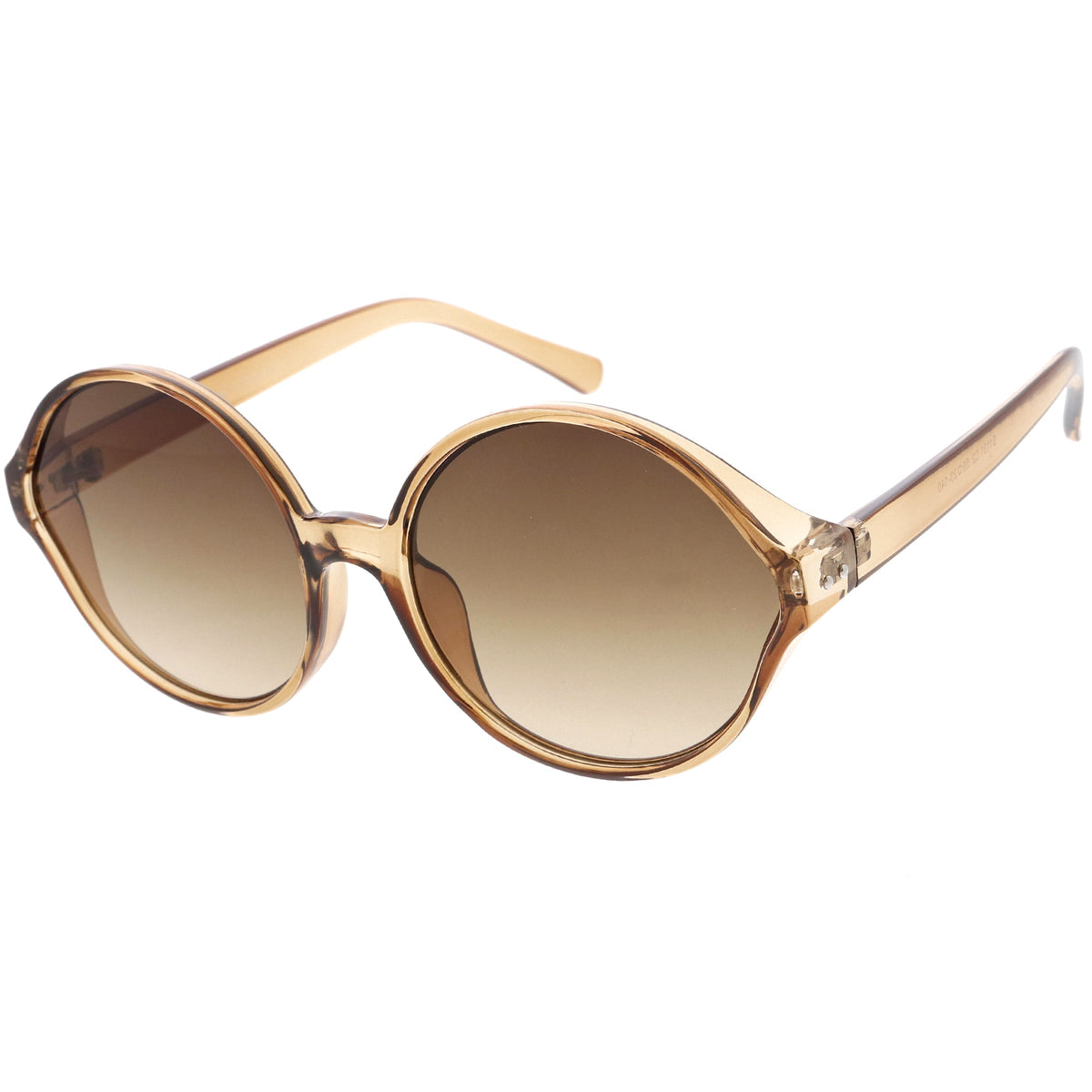 Women's Oversize Retro Disco Round Circle Translucent Sunglasses C984