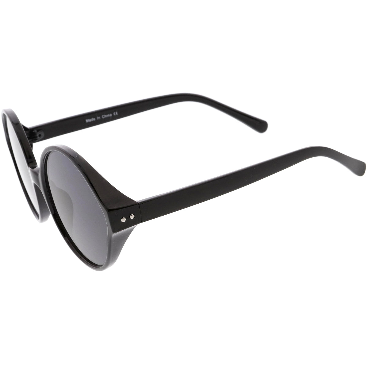 Women's Oversize Retro Disco Round Circle Translucent Sunglasses C984