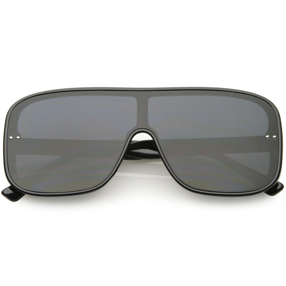 Oversize Retro Modern Disco Square Flat Lens Shield Sunglasses C988