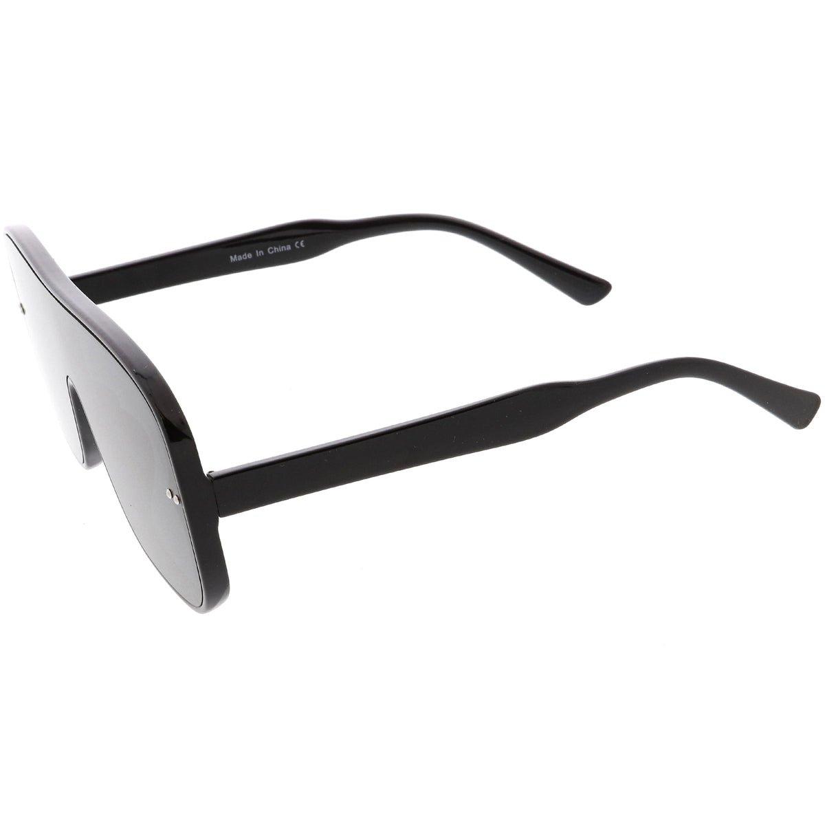 Oversize Retro Modern Disco Square Flat Lens Shield Sunglasses C988