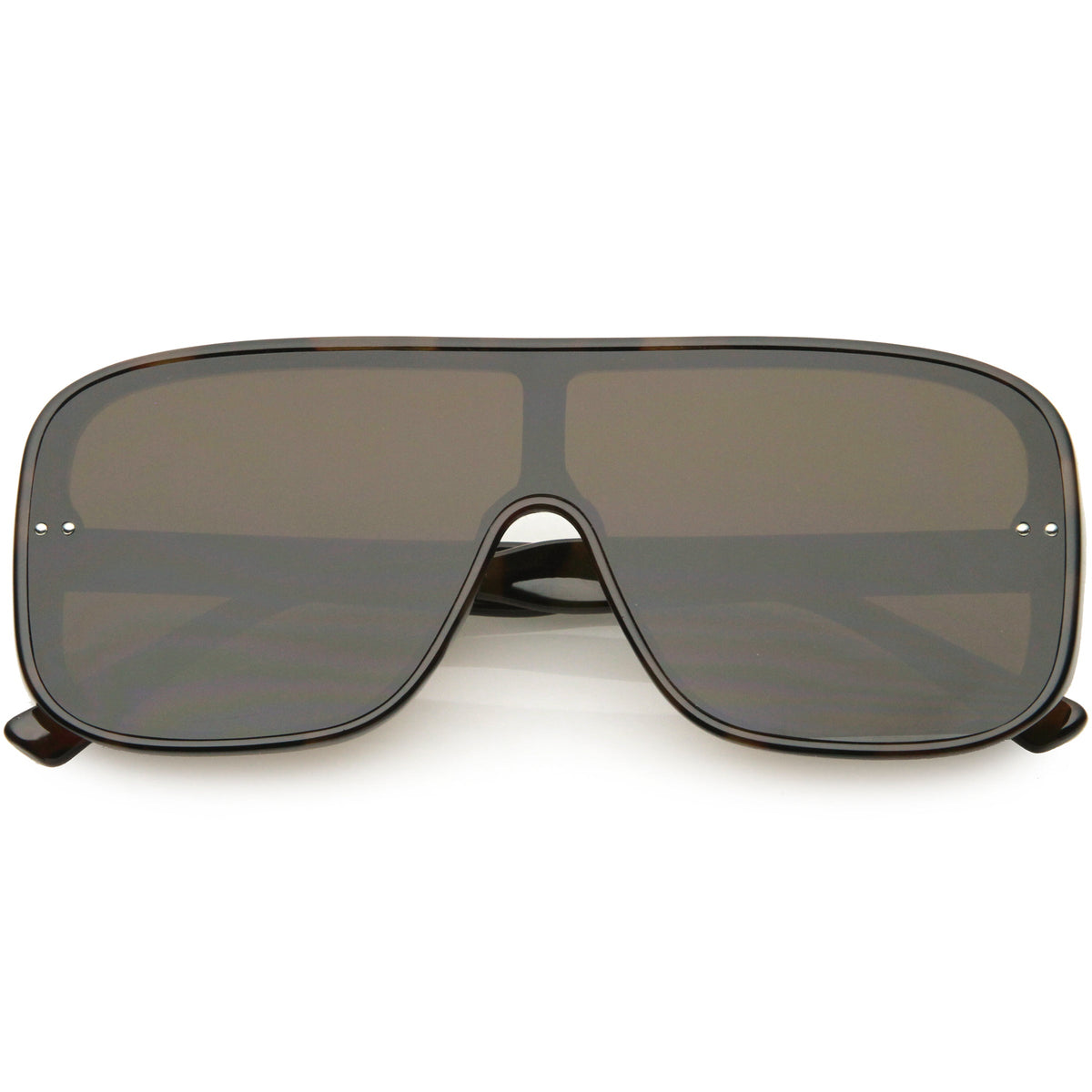 Oversize Retro Modern Disco Square Flat Lens Shield Sunglasses C988