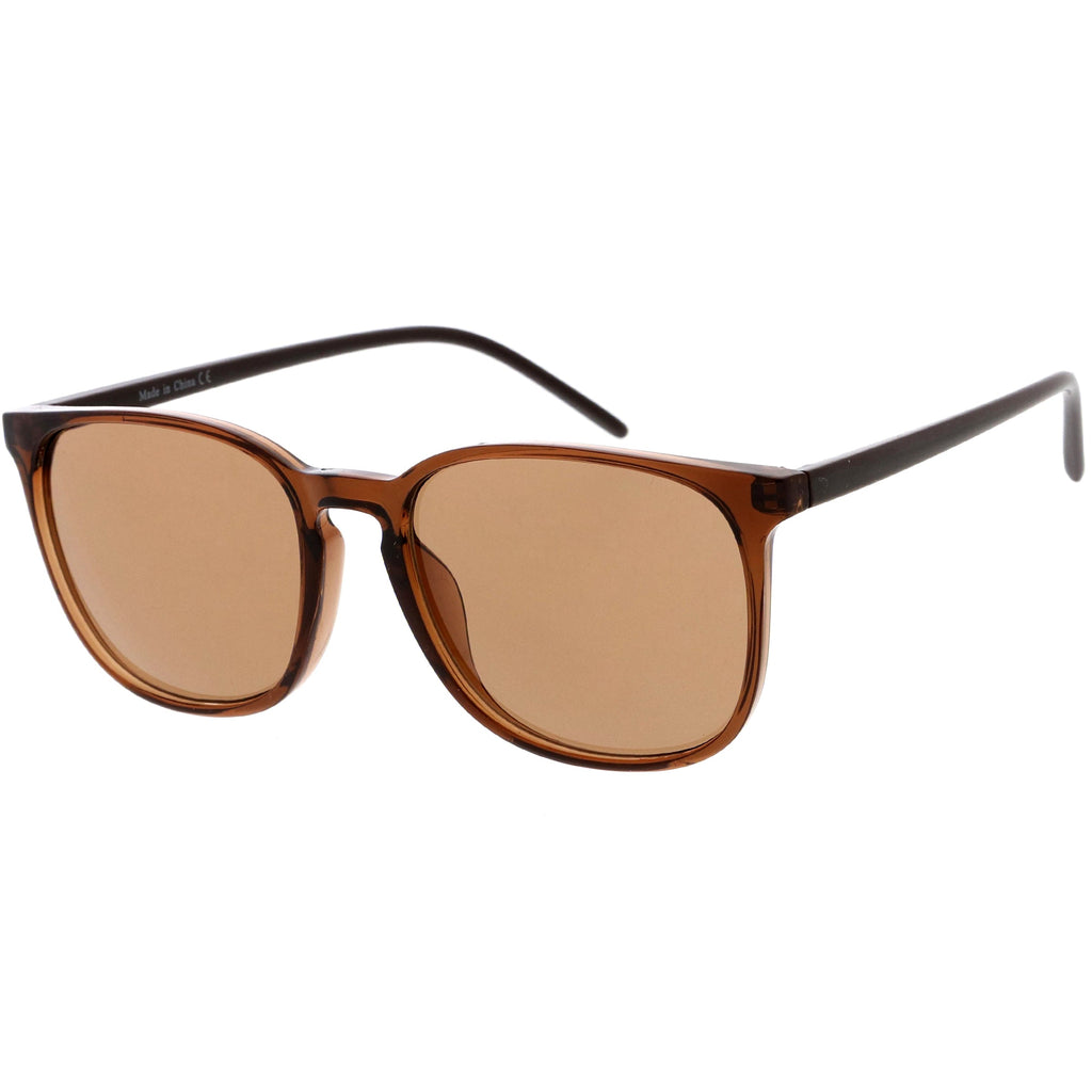 Thin Everyday Lightweight Oversize Horn Rimmed Sunglasses D006