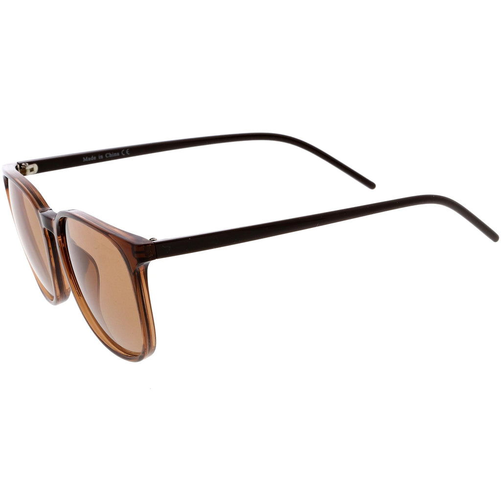 Thin Everyday Lightweight Oversize Horn Rimmed Sunglasses D006