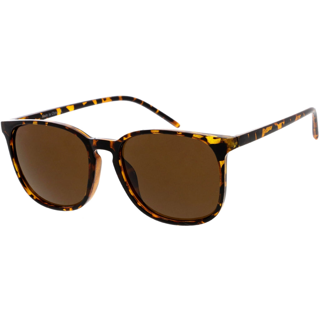 Thin Everyday Lightweight Oversize Horn Rimmed Sunglasses D006