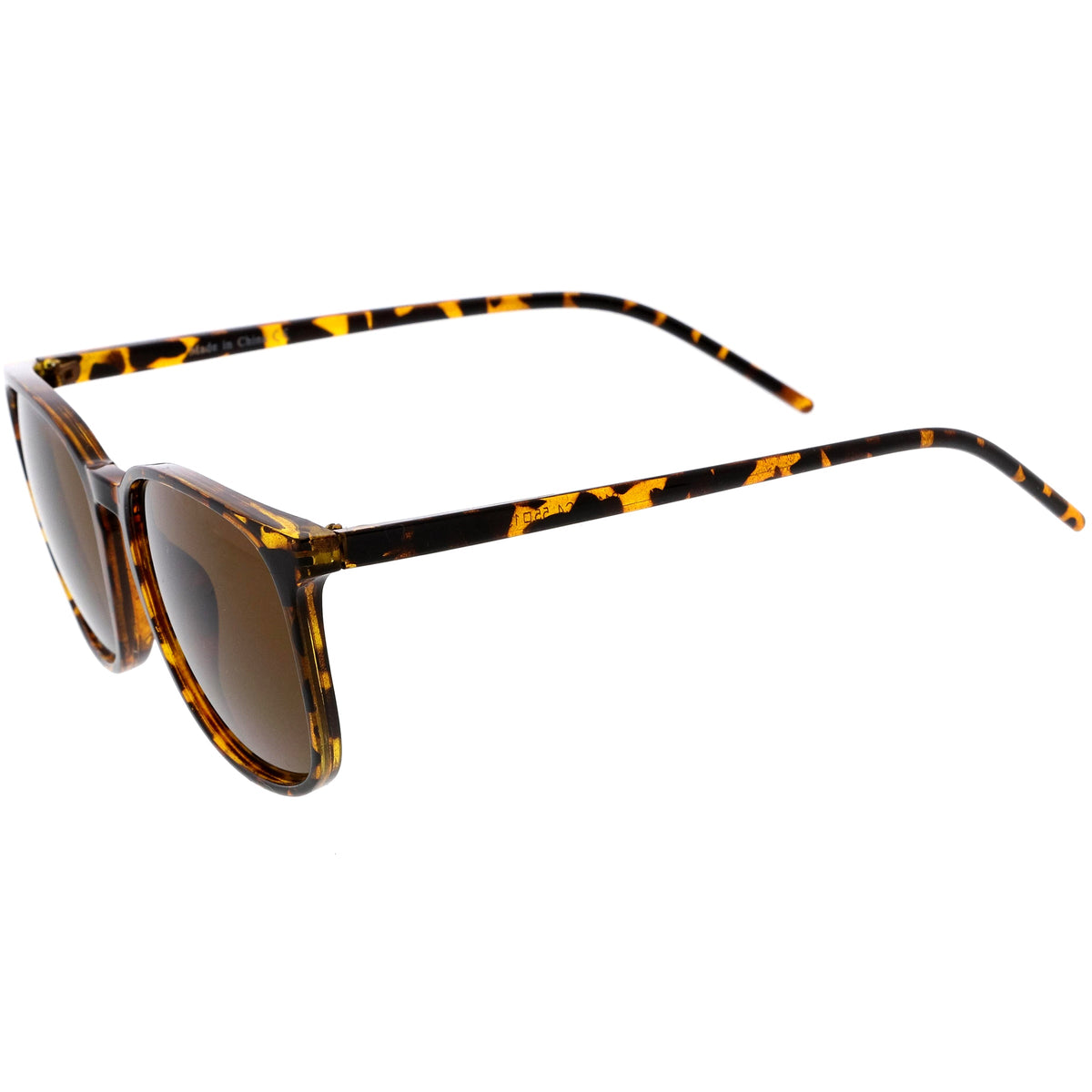 Thin Everyday Lightweight Oversize Horn Rimmed Sunglasses D006