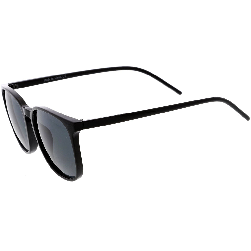 Thin Everyday Lightweight Oversize Horn Rimmed Sunglasses D006