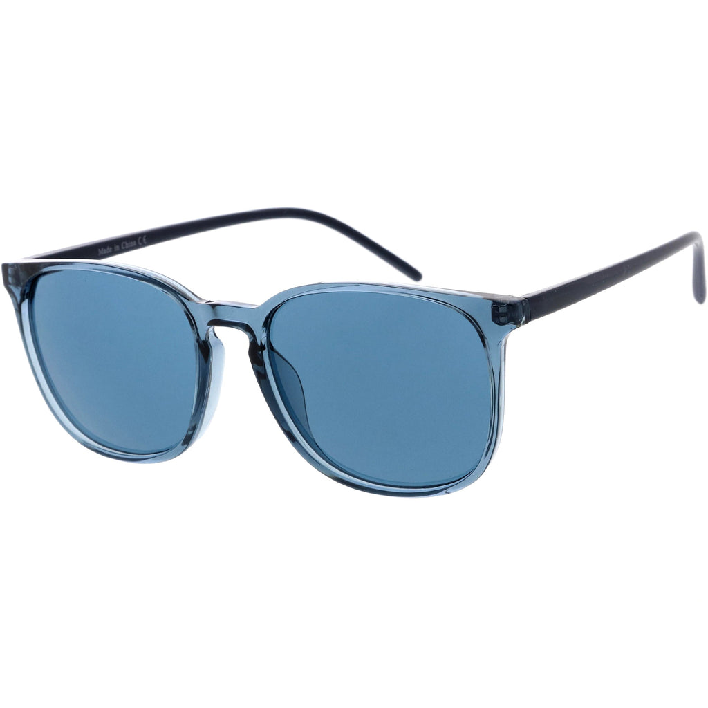 Thin Everyday Lightweight Oversize Horn Rimmed Sunglasses D006