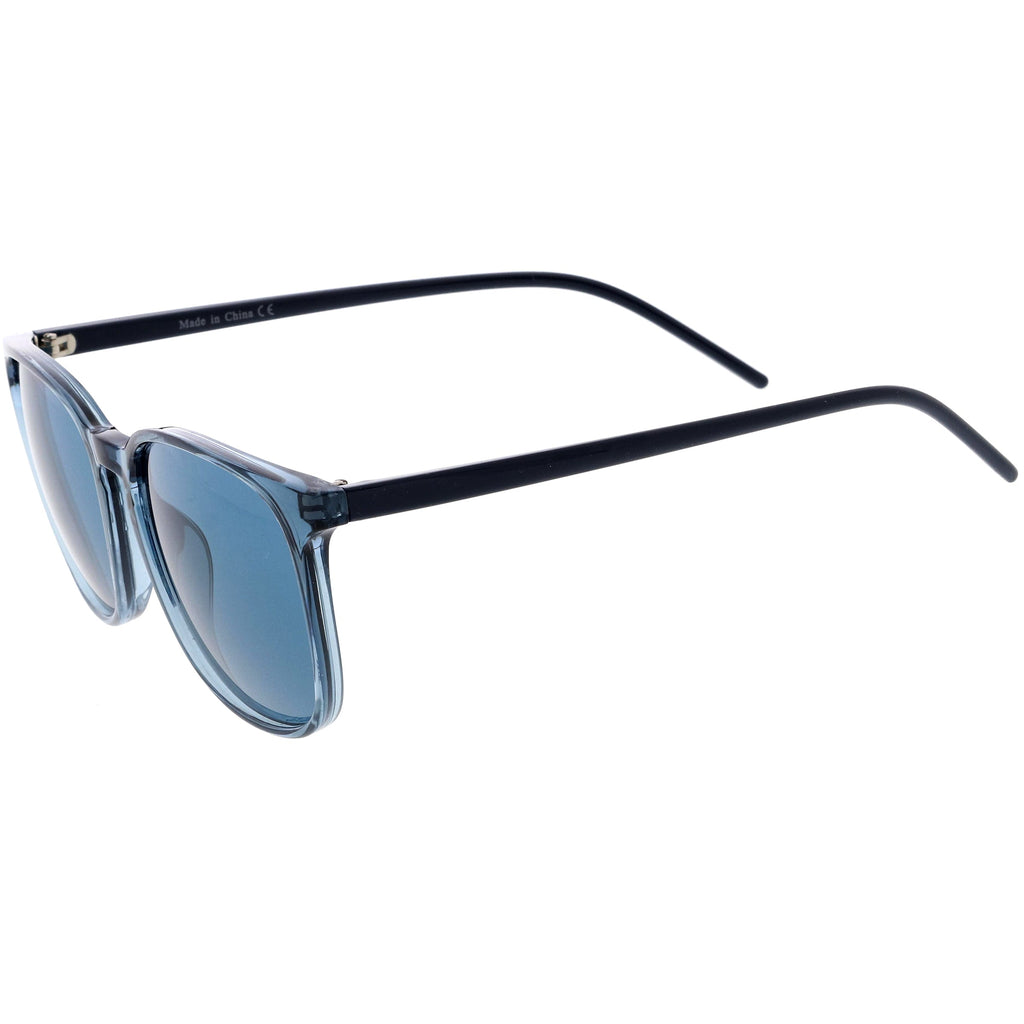 Thin Everyday Lightweight Oversize Horn Rimmed Sunglasses D006
