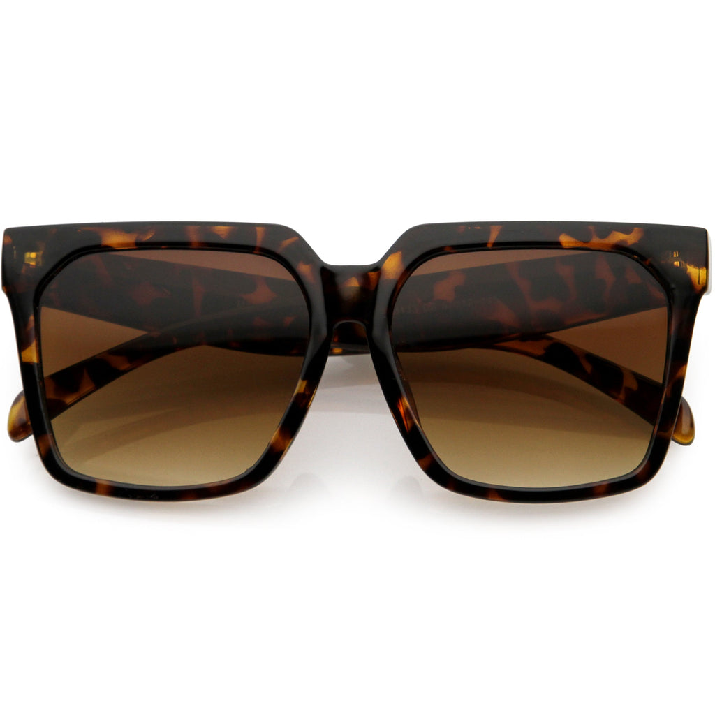 Bold Euro Designer Inspired Fashion Oversize Square Sunglasses D009