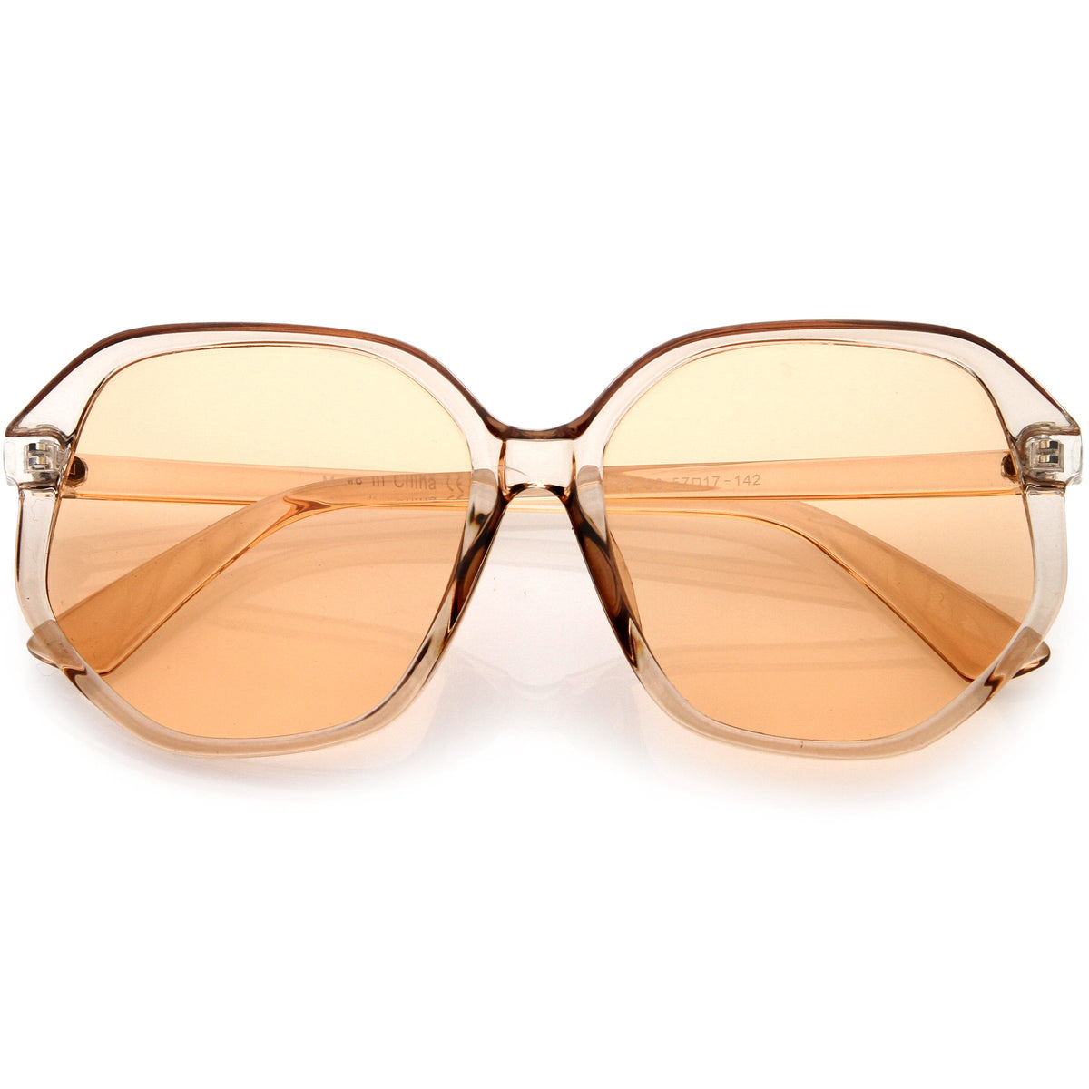 Retro Fab 70s Era Disco Oversize Square Hexagon Sunglasses D016