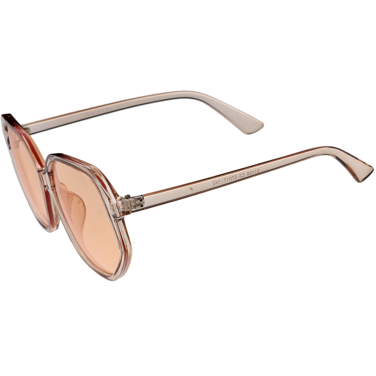 Retro Fab 70s Era Disco Oversize Square Hexagon Sunglasses D016