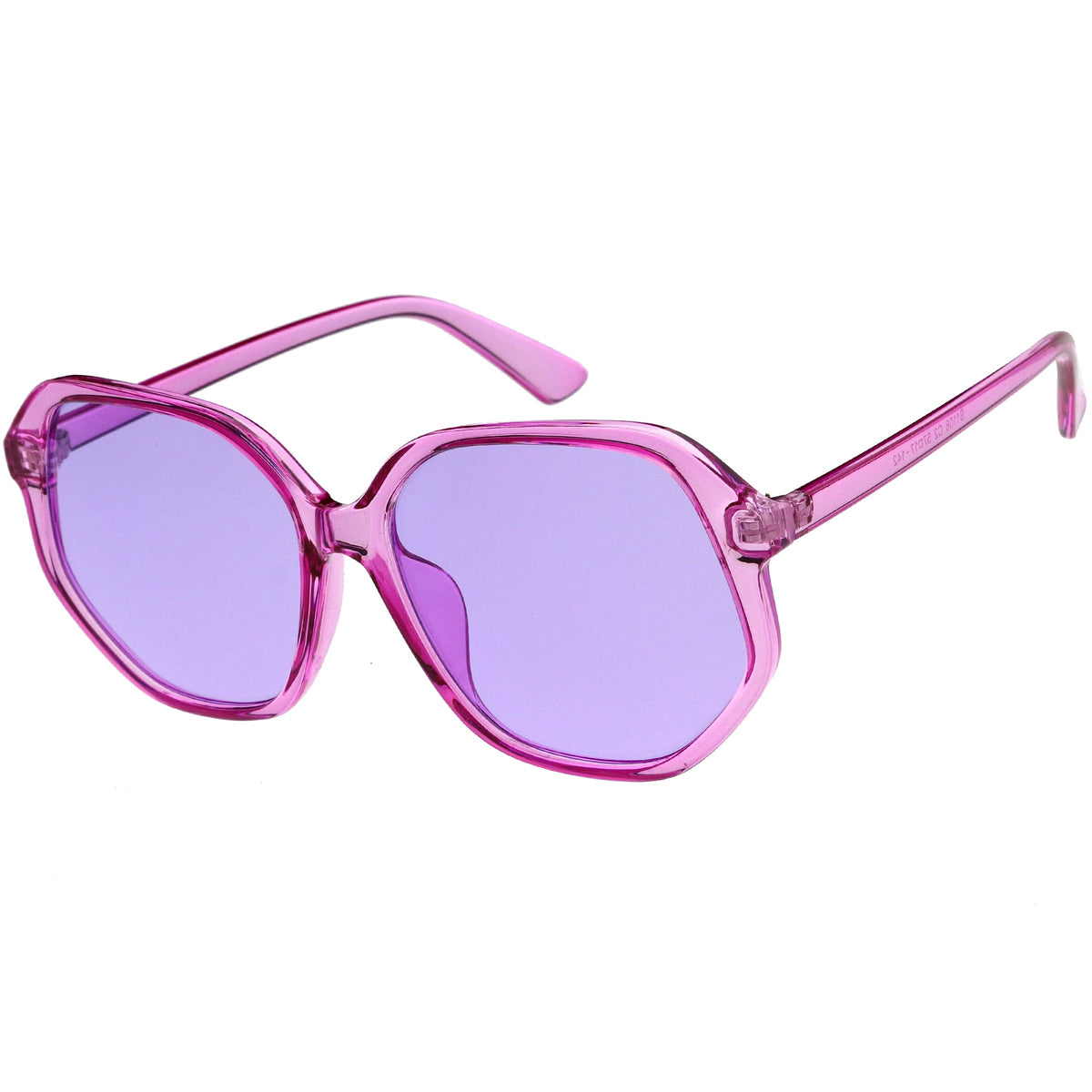 Retro Fab 70s Era Disco Oversize Square Hexagon Sunglasses D016