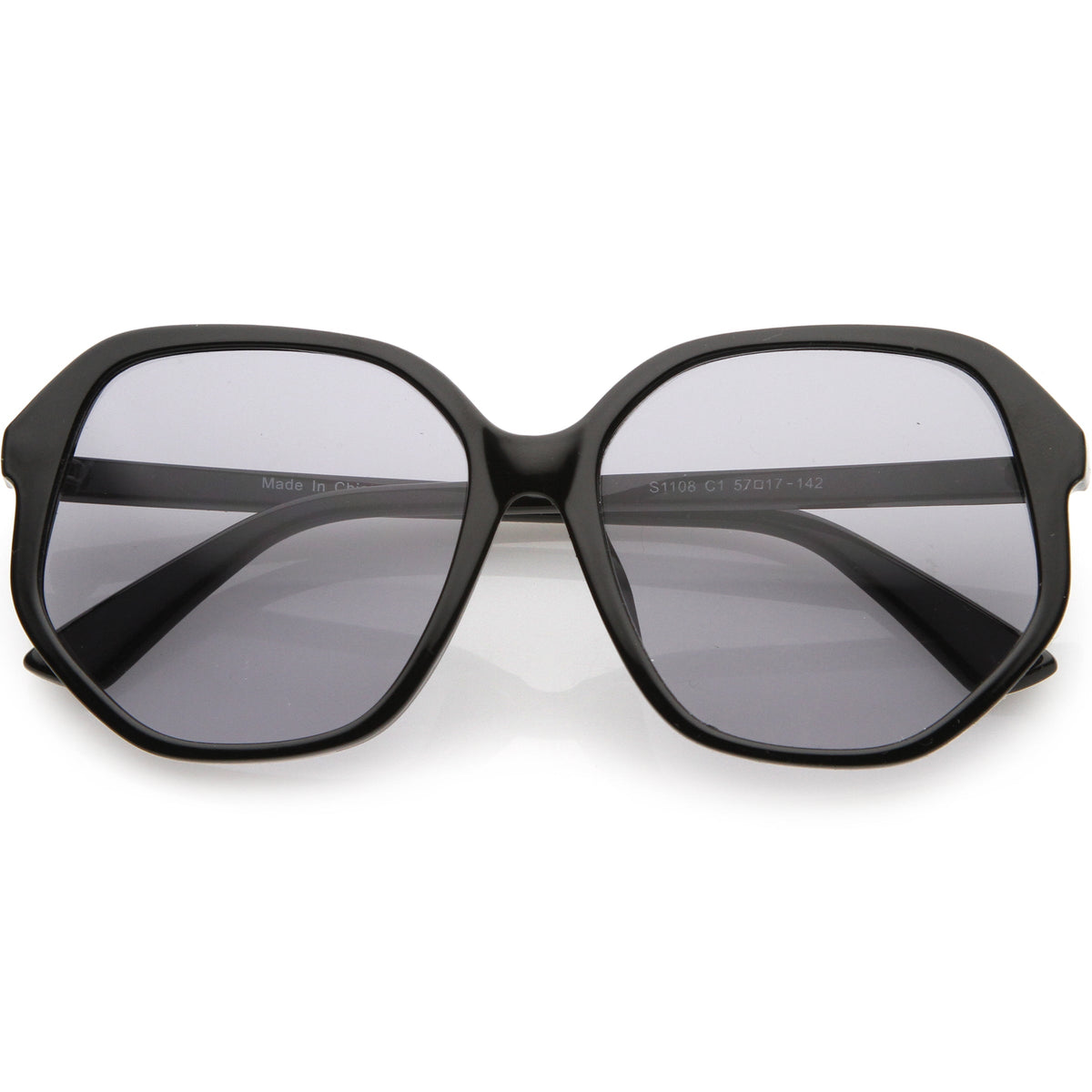 Retro Fab 70s Era Disco Oversize Square Hexagon Sunglasses D016
