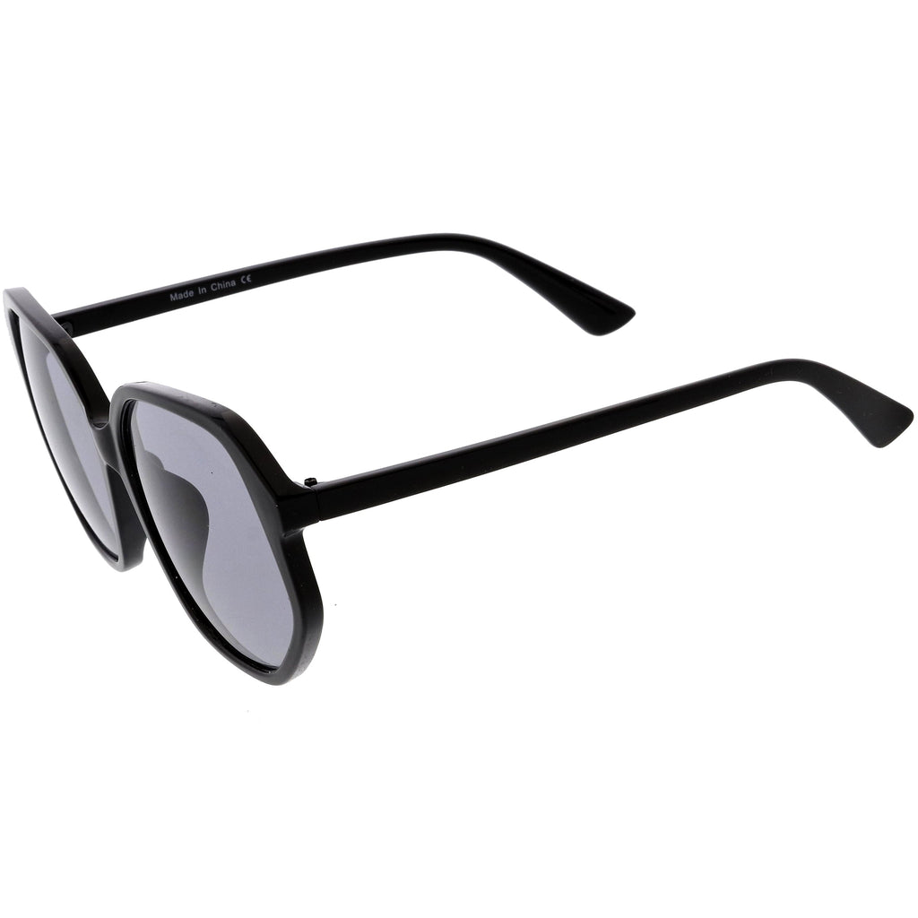 Retro Fab 70s Era Disco Oversize Square Hexagon Sunglasses D016