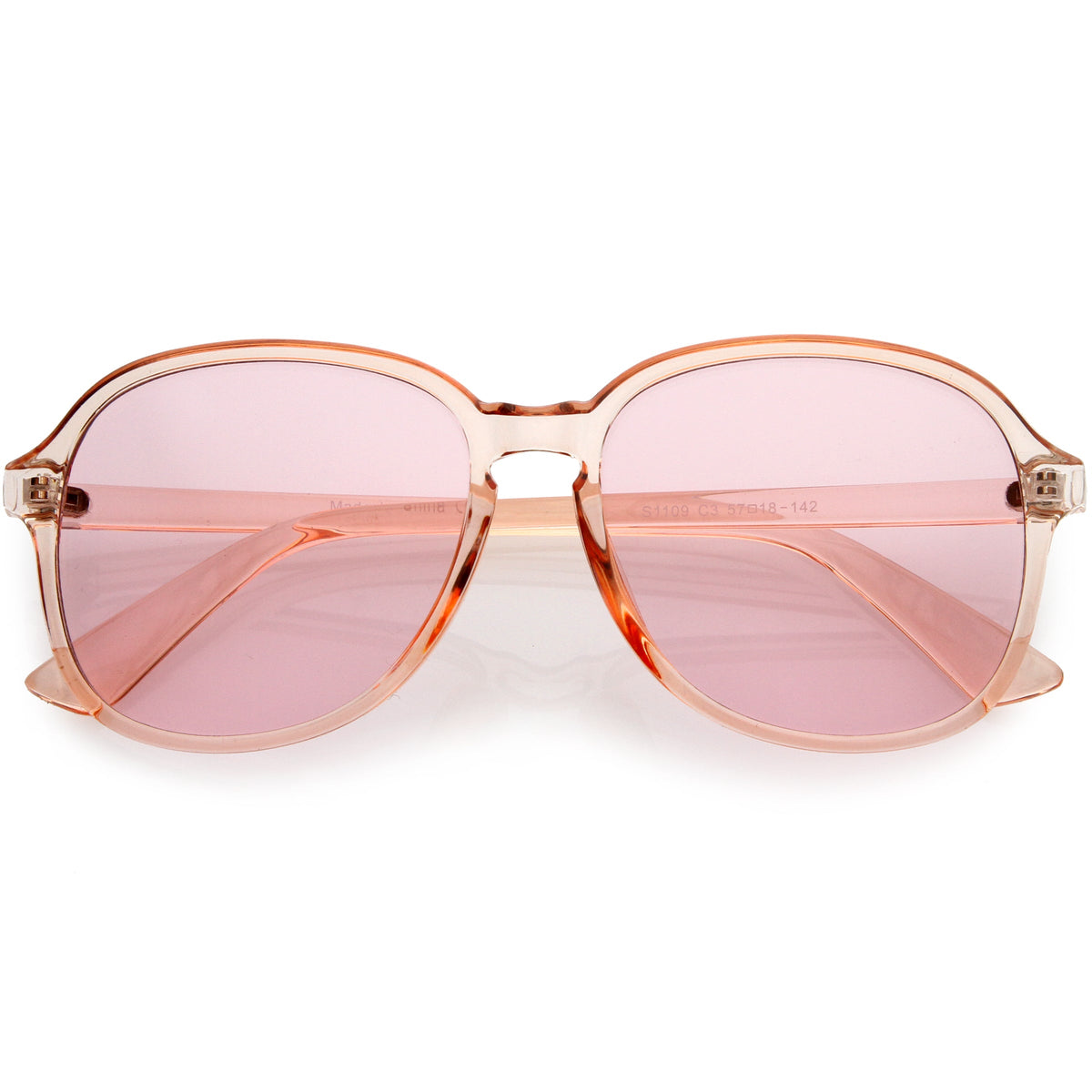 Retro Fab 70s Disco Era Keyhole Nose Classic Round Sunglasses D017