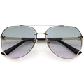 Luxe Rhinestones Temple Accent Bevelled Lens Square Sunglasses D029