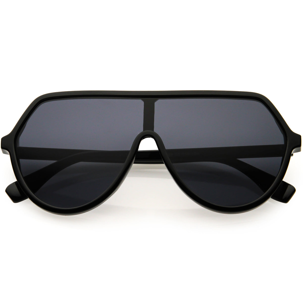 Oversized Contemporary Fashion Geometric Shield Sunglasses D112